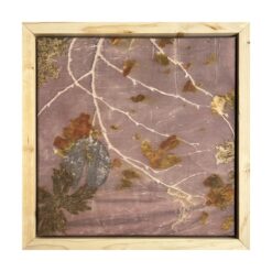 Tasane side I, taimetrükk siidil, raamitud pilt 35×35 cm