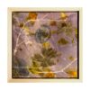 Tasane side II, taimetrükk siidil, raamitud pilt 35×35 cm